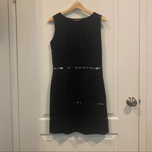 Moschino Vintage Sequin Mesh Overlay Dress - Picture 3 of 4